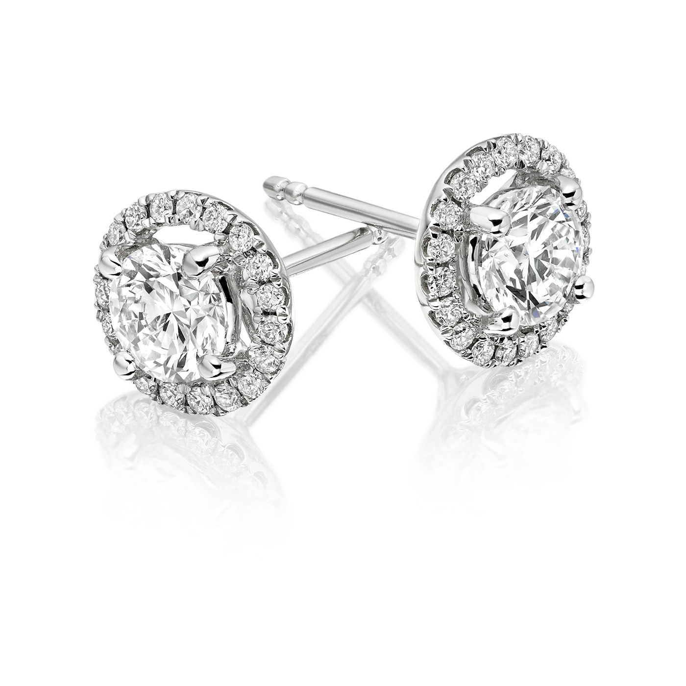 Anne Round Diamond Halo Earrings Dc Jewellery London Halo Earrings Jpg