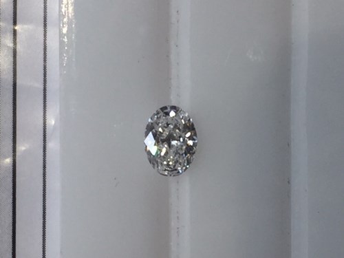 Our client chose a beautiful 1ct Oval diamond for the center of their ring