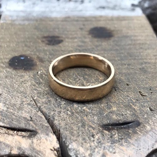 polished wedding band