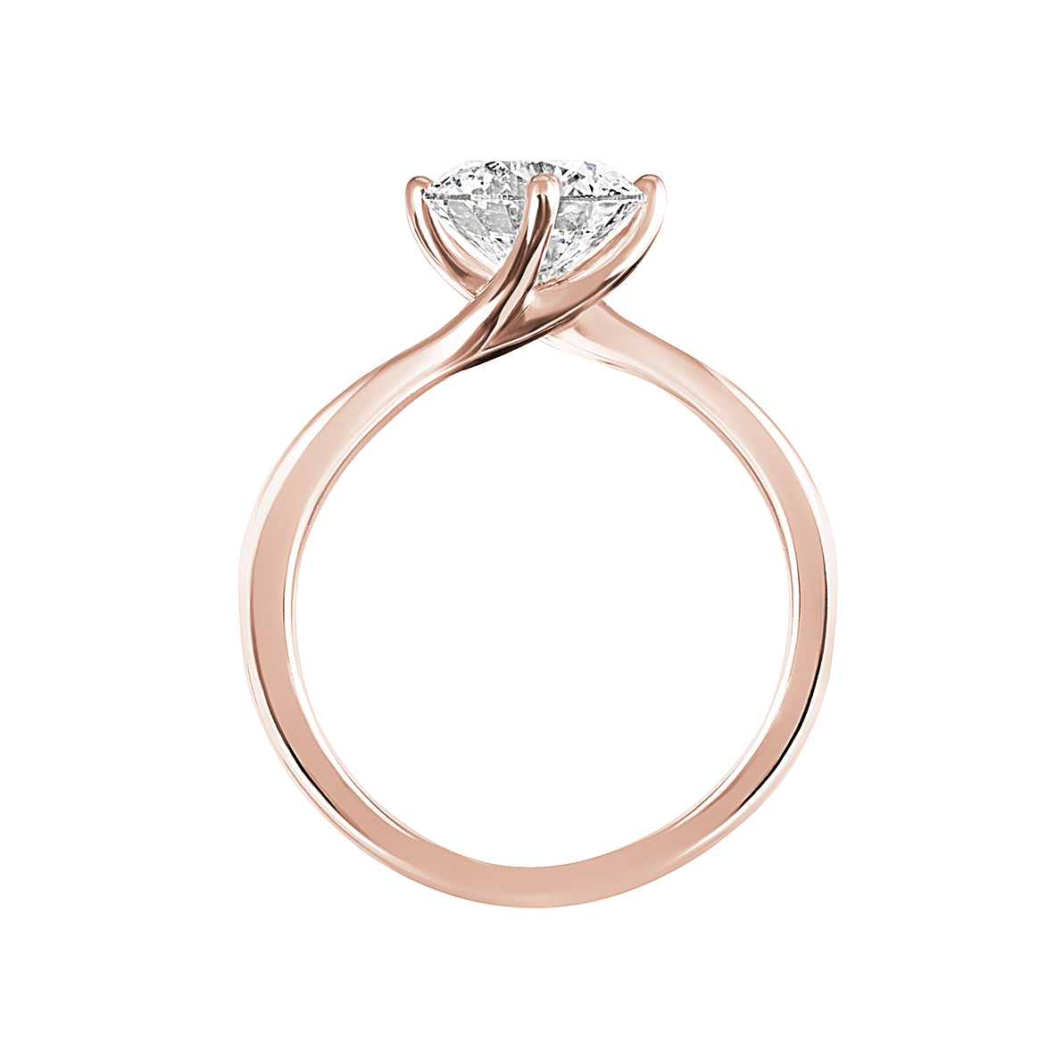 wedding band for solitaire diamond