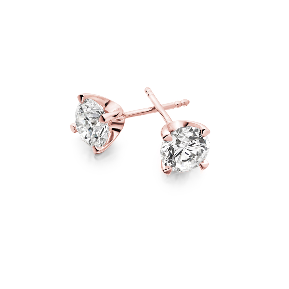 Ava 4 Claw Diamond Stud Earrings Daniel Christopher Jewellery